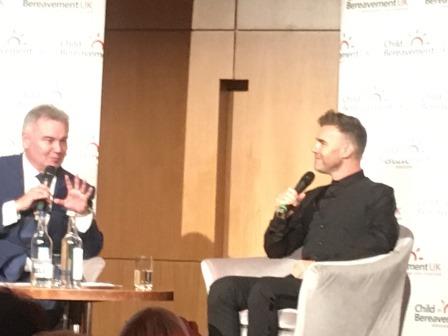 Eamon Holmes & Gary Barlow chatting