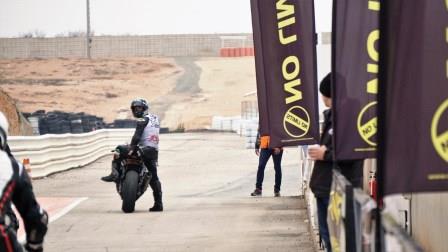 Photograph of Joe on motorbike